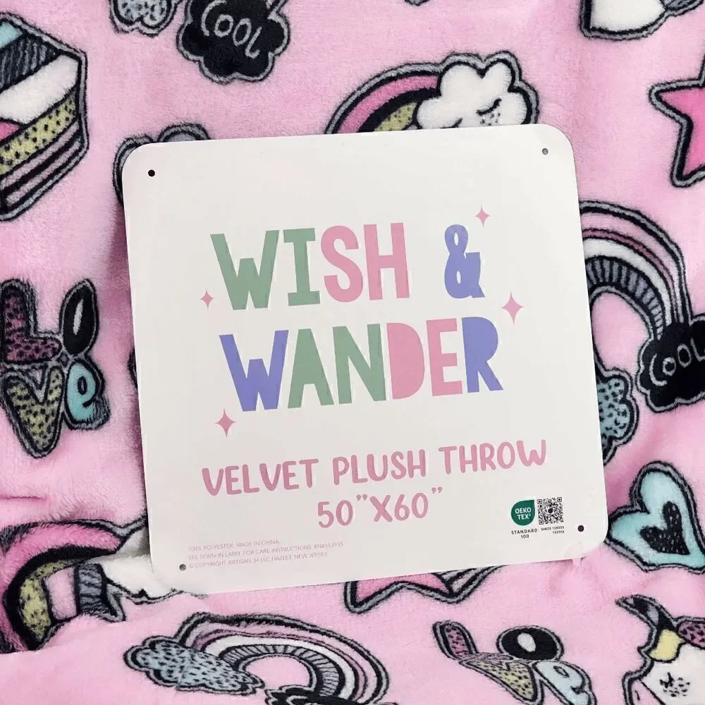 NWT {Wish and Wander} Unicorn Blanket: Cozy Magic NWT